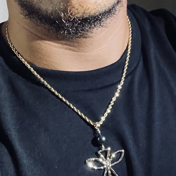 14k Gold KANAKA MAOLI w/ Tahitian Pearl PENDANT - Picture 10 of 10